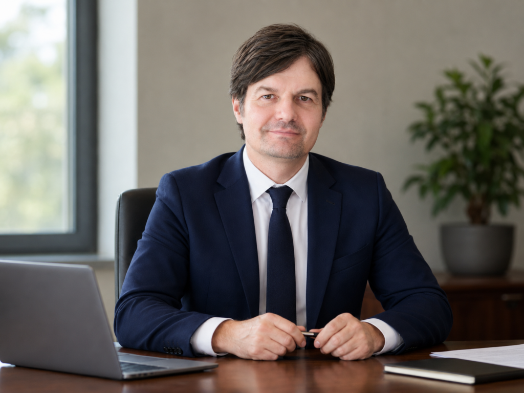 Me Timo Rainio, avocat au Barreau de Lyon, à son bureau